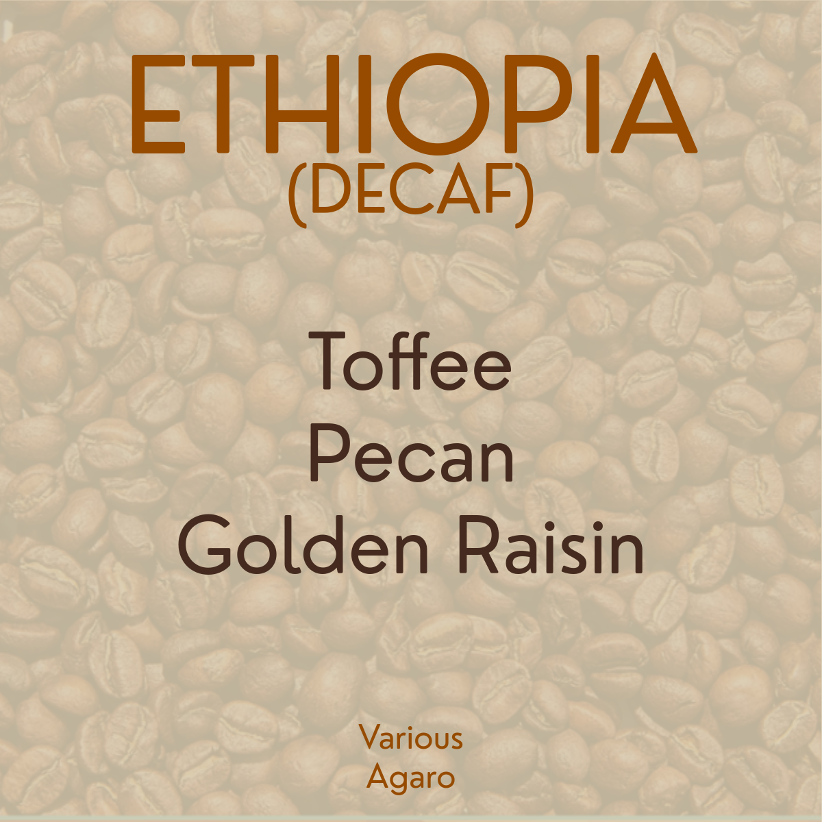 (Decaf) Ethiopia / Various / 2024 Import