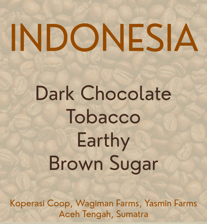Indonesia / Koperasi Coop, Wagiman Farms, Yasmin Farms / Organic